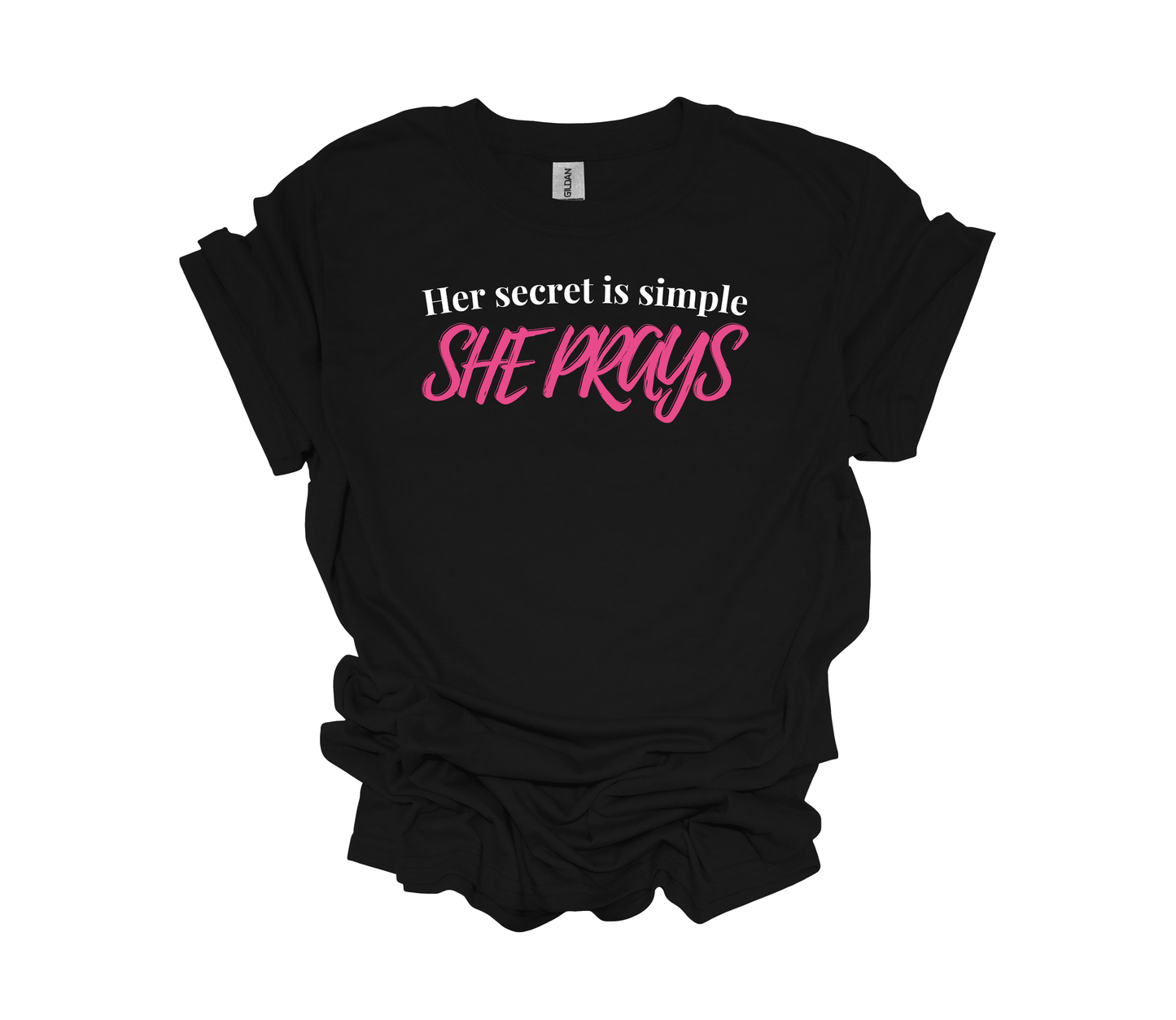 Her Secret is Simple Tee- Black